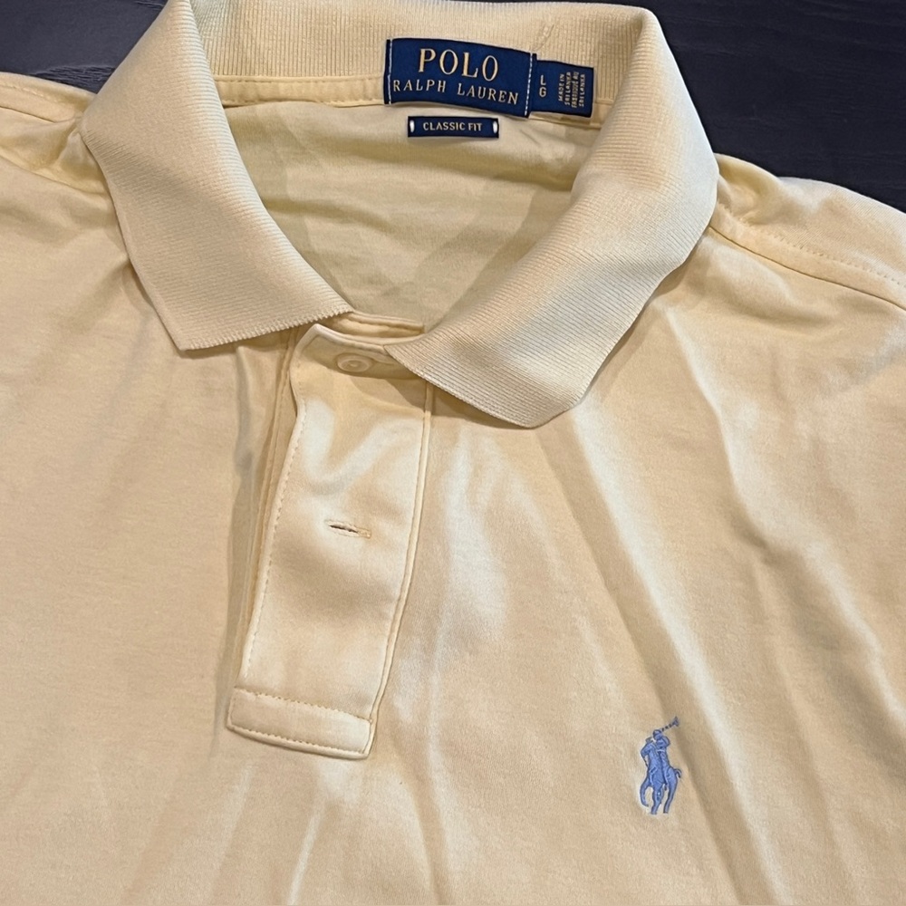 Polo by Ralph Lauren Men's Classic Fit Yellow Shirt